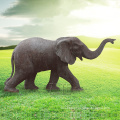 Classic Popular Design Life Size large bronze wild elephant sculpture